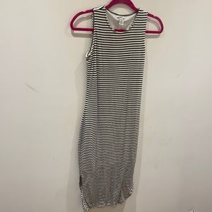 bar lll stripped maxi dress